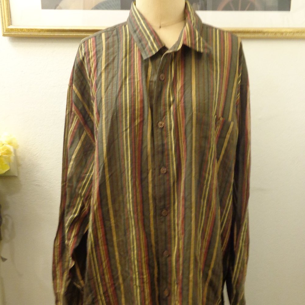Tommy Bahama Men's Striped Long Sleeve Shirt